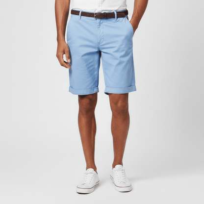 Comfortable Fit Chino Shorts with Side Pockets