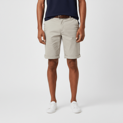 Comfortable Fit Chino Shorts with Side Pockets