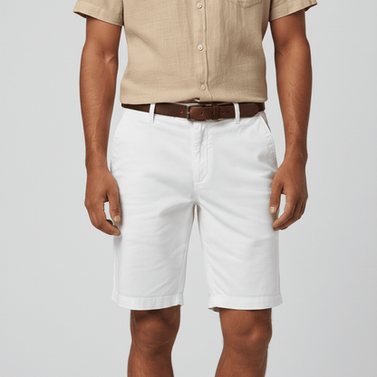 Comfortable Fit Chino Shorts with Side Pockets