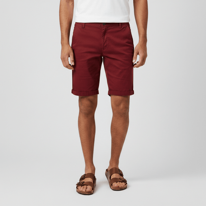 Comfortable Fit Chino Shorts with Side Pockets
