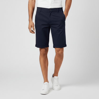 Comfortable Fit Chino Shorts with Side Pockets