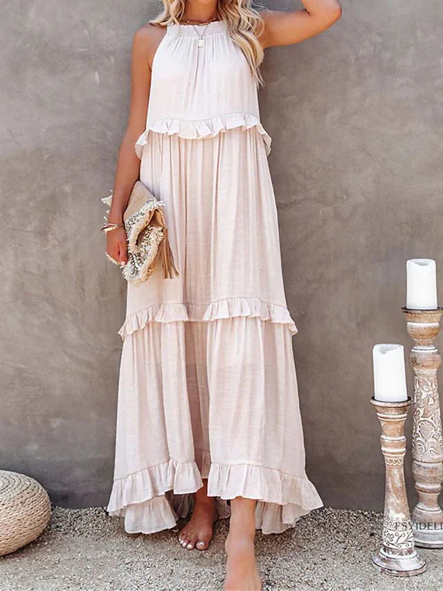Relaxed Fit Summer Maxi Dress for Women - OutfitLondon