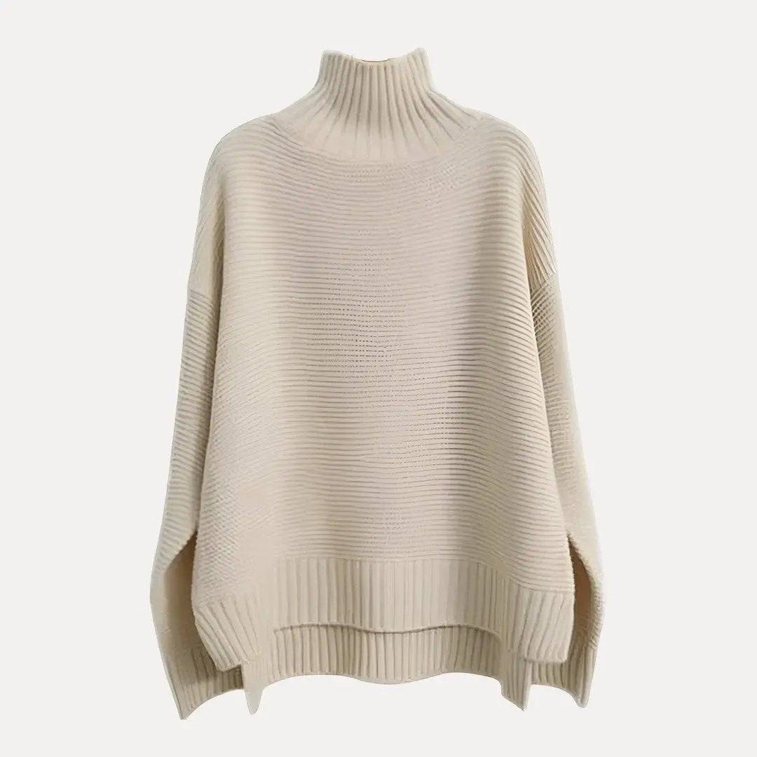 Women's Wool Turtleneck Sweater - OutfitLondon