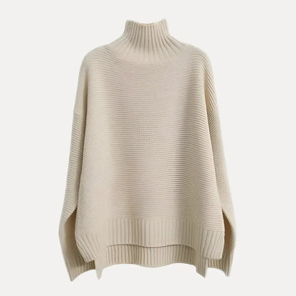 Women's Wool Turtleneck Sweater - OutfitLondon