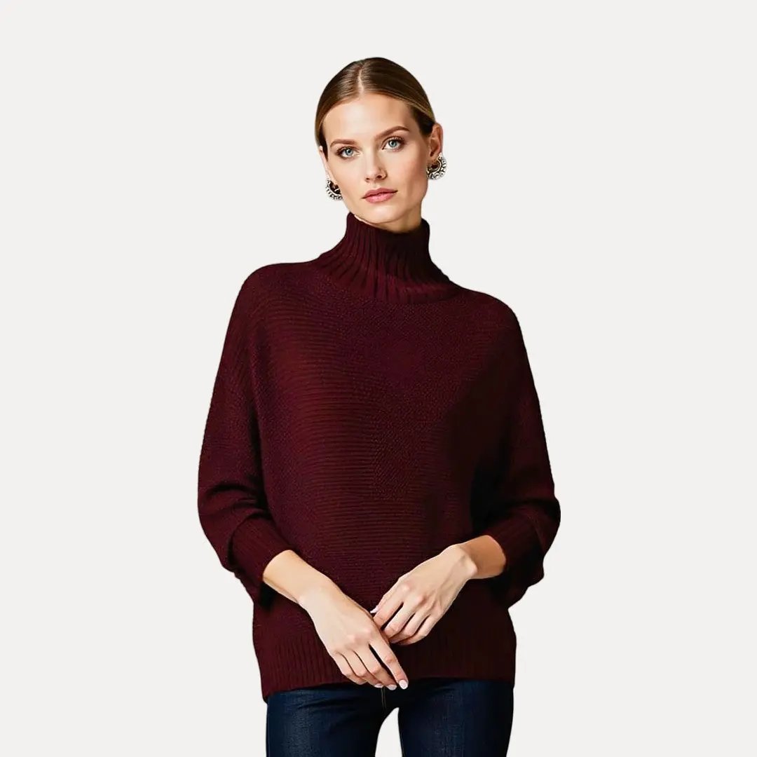 Women's Wool Turtleneck Sweater