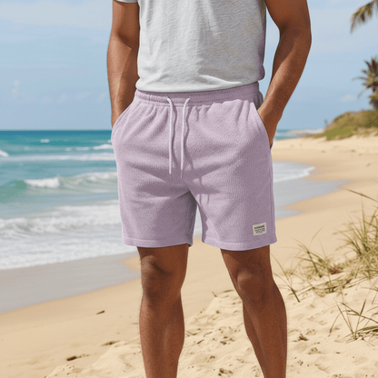 Comfortable Waist Swim Trunks with Elastic Drawstring