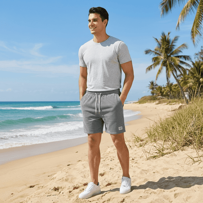 Comfortable Waist Swim Trunks with Elastic Drawstring