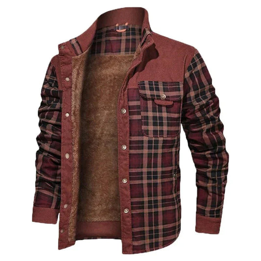 Warm Men's Winter Coat with Fleece Lining - OutfitLondon