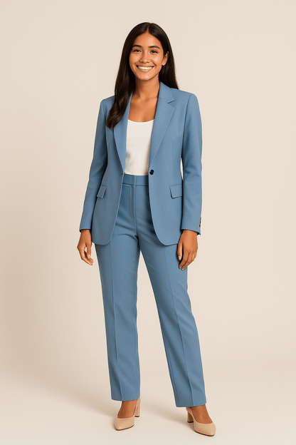 Women's Two Piece Blazer Suit - OutfitLondon