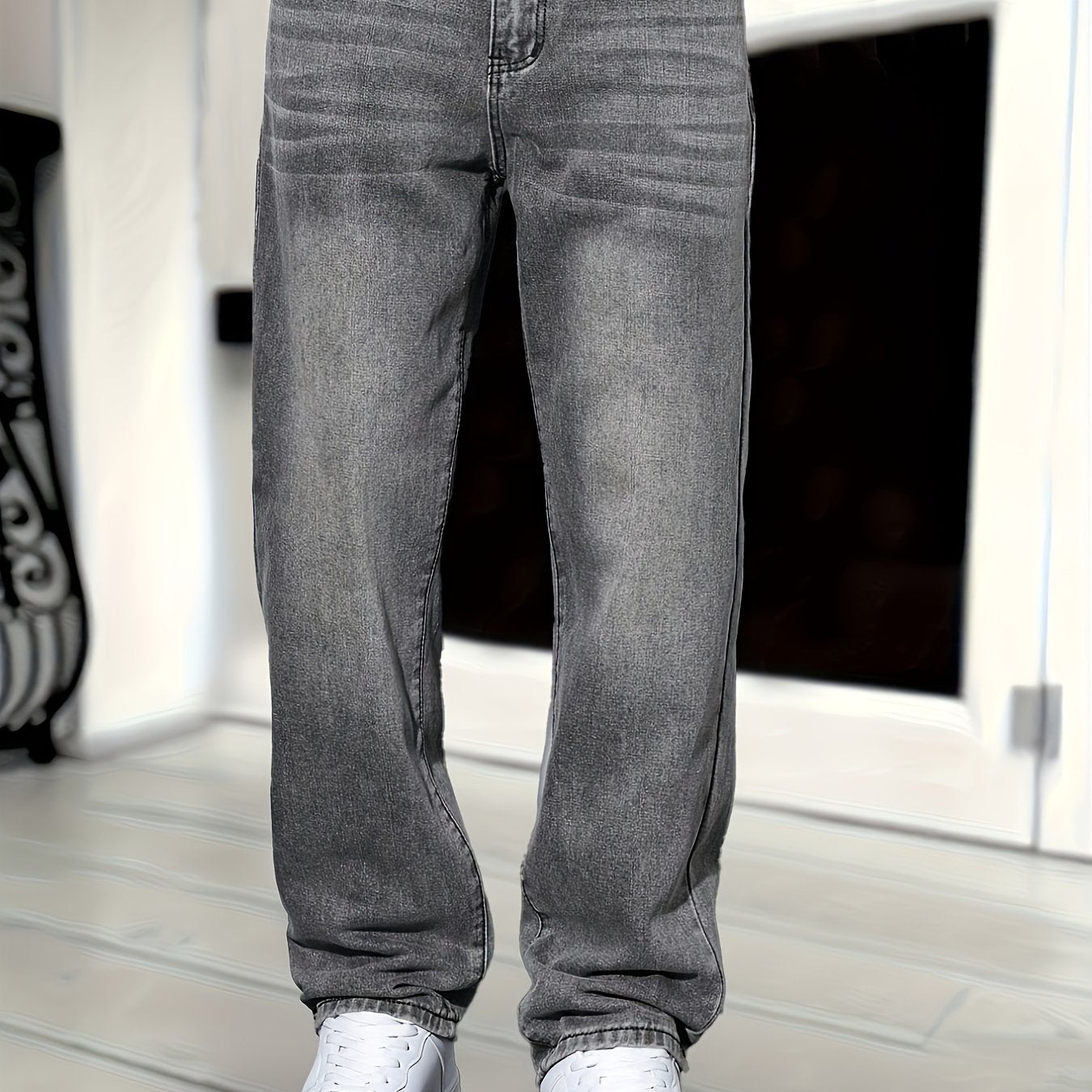 Men's Straight Leg Denim Jeans