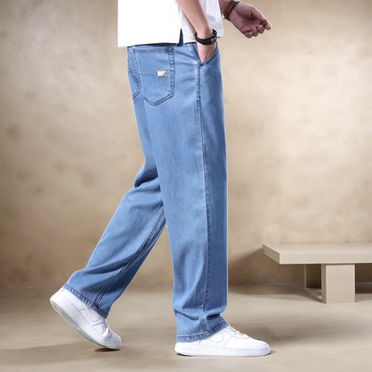 Comfortable Dark Straight Fit Jeans