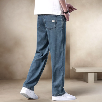 Comfortable Dark Straight Fit Jeans