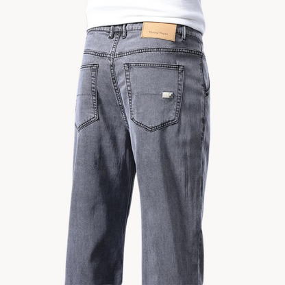 Comfortable Dark Straight Fit Jeans