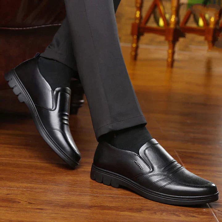 Men's Non Slip Black Tie Dress Shoes