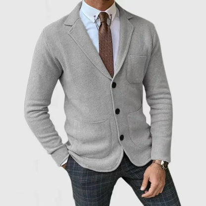 Classic Fit Men's Knit Blazer for Daily Wear