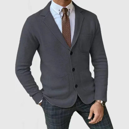 Classic Fit Men's Knit Blazer for Daily Wear