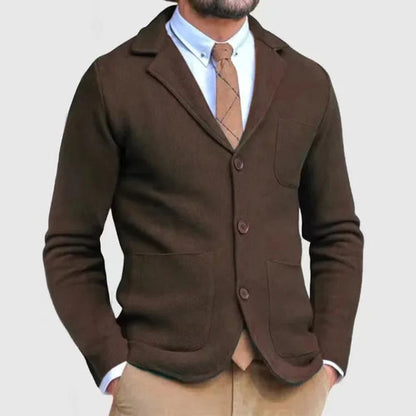 Classic Fit Men's Knit Blazer for Daily Wear