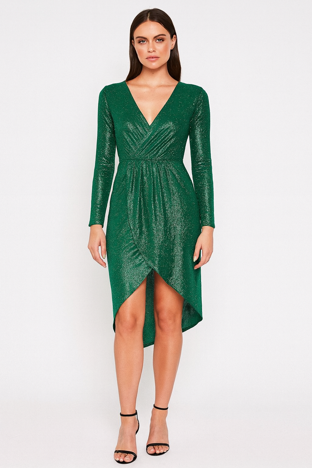 Women's Long Sleeve Sequin Evening Dress