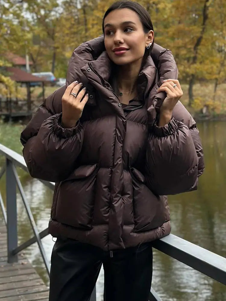 Insulated Heavyweight Down Filled Ladies Parka Jacket