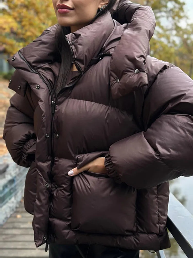 Insulated Heavyweight Down Filled Ladies Parka Jacket