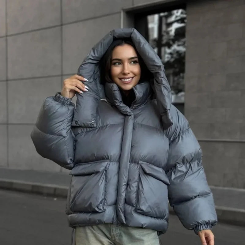 Insulated Heavyweight Down Filled Ladies Parka Jacket - OutfitLondon