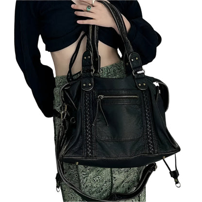 Stylish Women's Tote Bag with Multiple Pockets