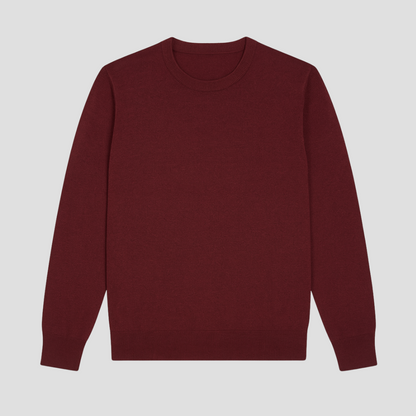 Comfortable Men's Crew Neck Wool Sweater
