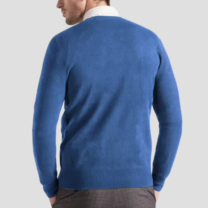 Comfortable Men's Crew Neck Wool Sweater