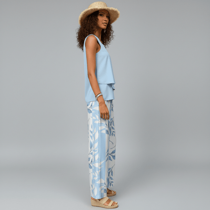 Chic 2 Piece Outfit with Flowy Pants