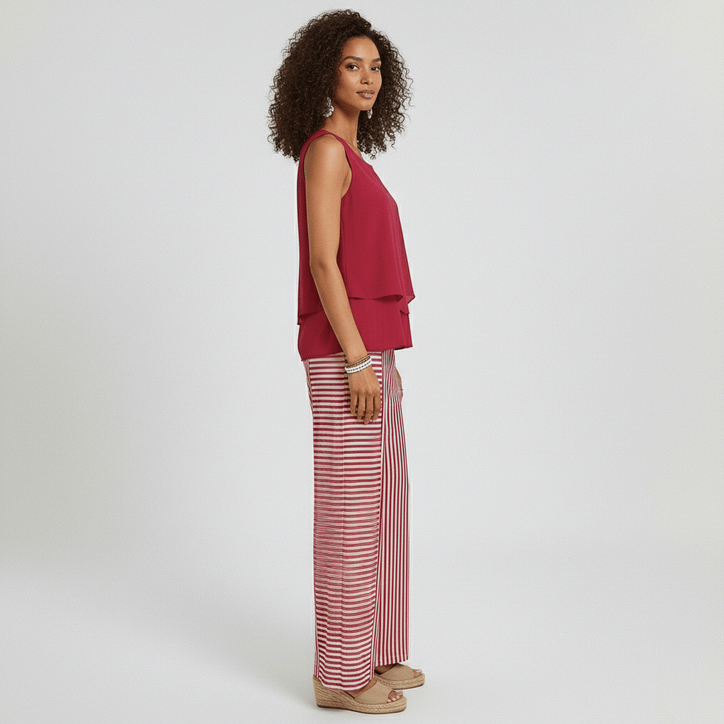Chic 2 Piece Outfit with Flowy Pants
