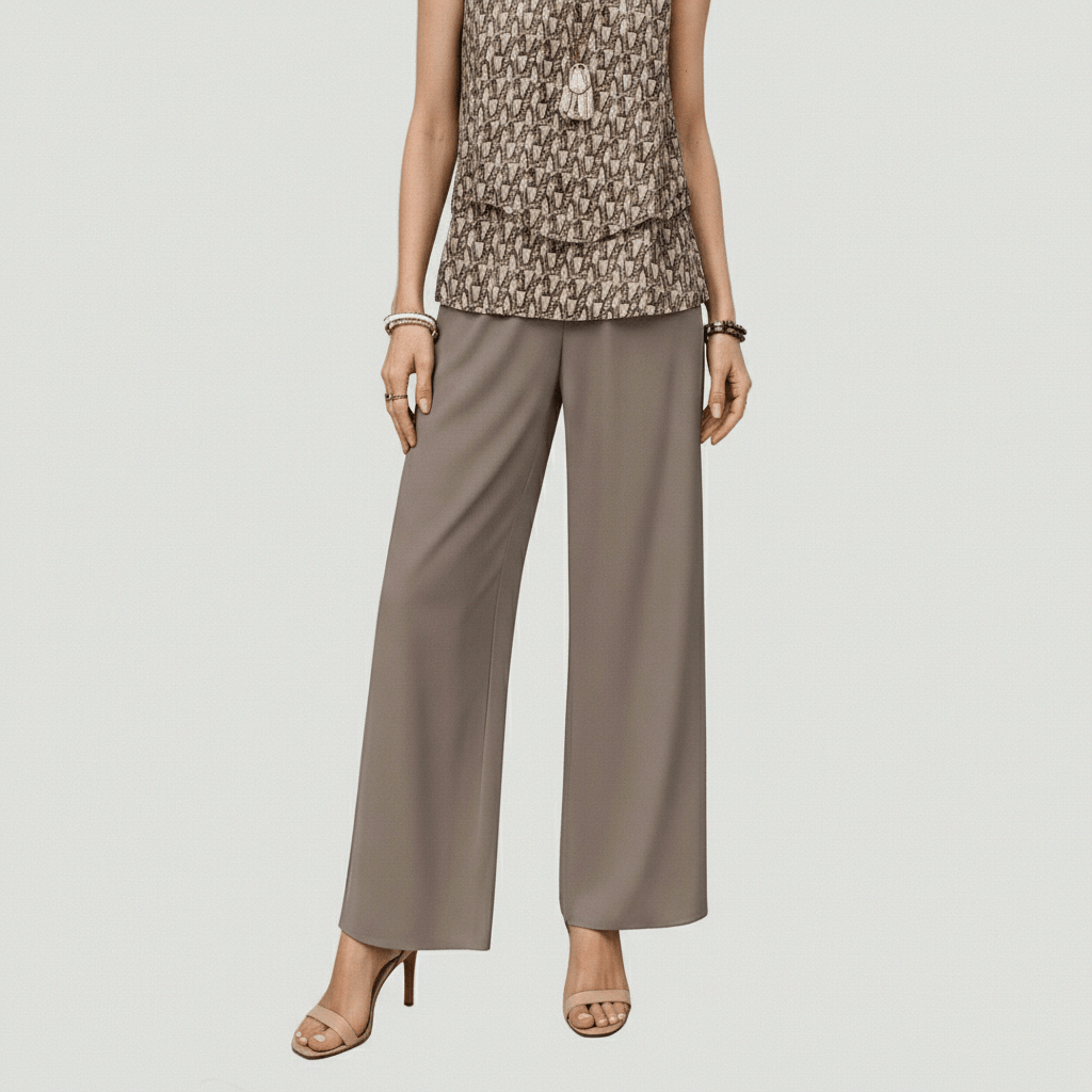 Chic 2 Piece Outfit with Flowy Pants