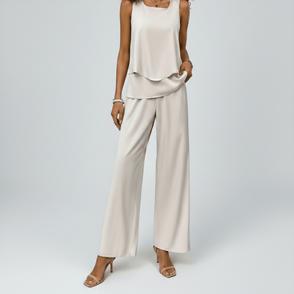 Chic 2 Piece Outfit with Flowy Pants