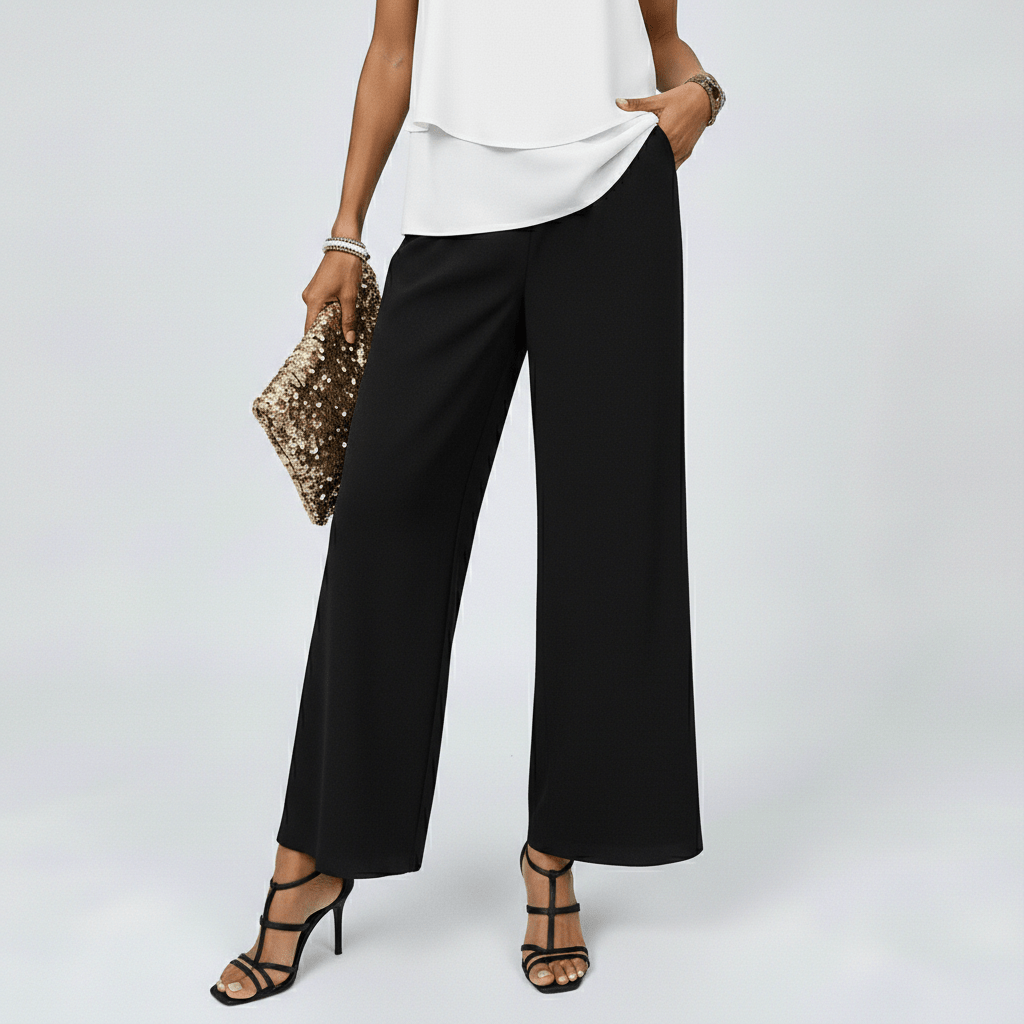 Chic 2 Piece Outfit with Flowy Pants