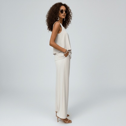 Chic 2 Piece Outfit with Flowy Pants
