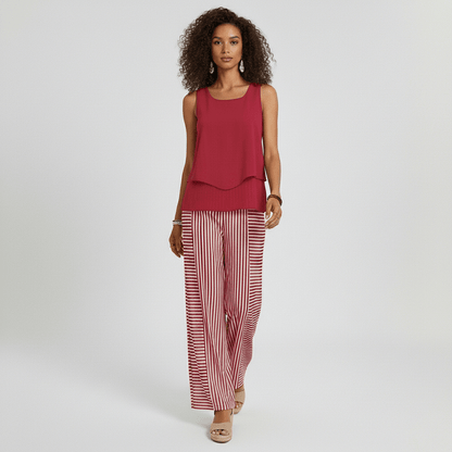 Chic 2 Piece Outfit with Flowy Pants