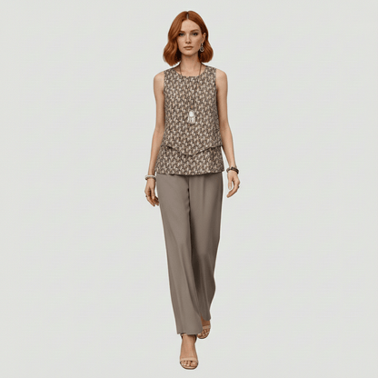 Chic 2 Piece Outfit with Flowy Pants