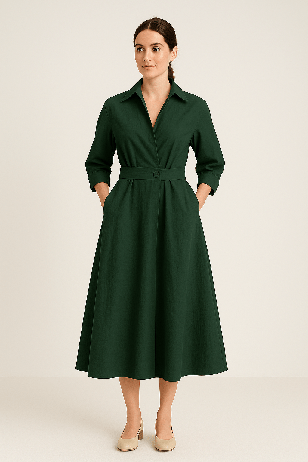 Women's Cotton Shirt Dress