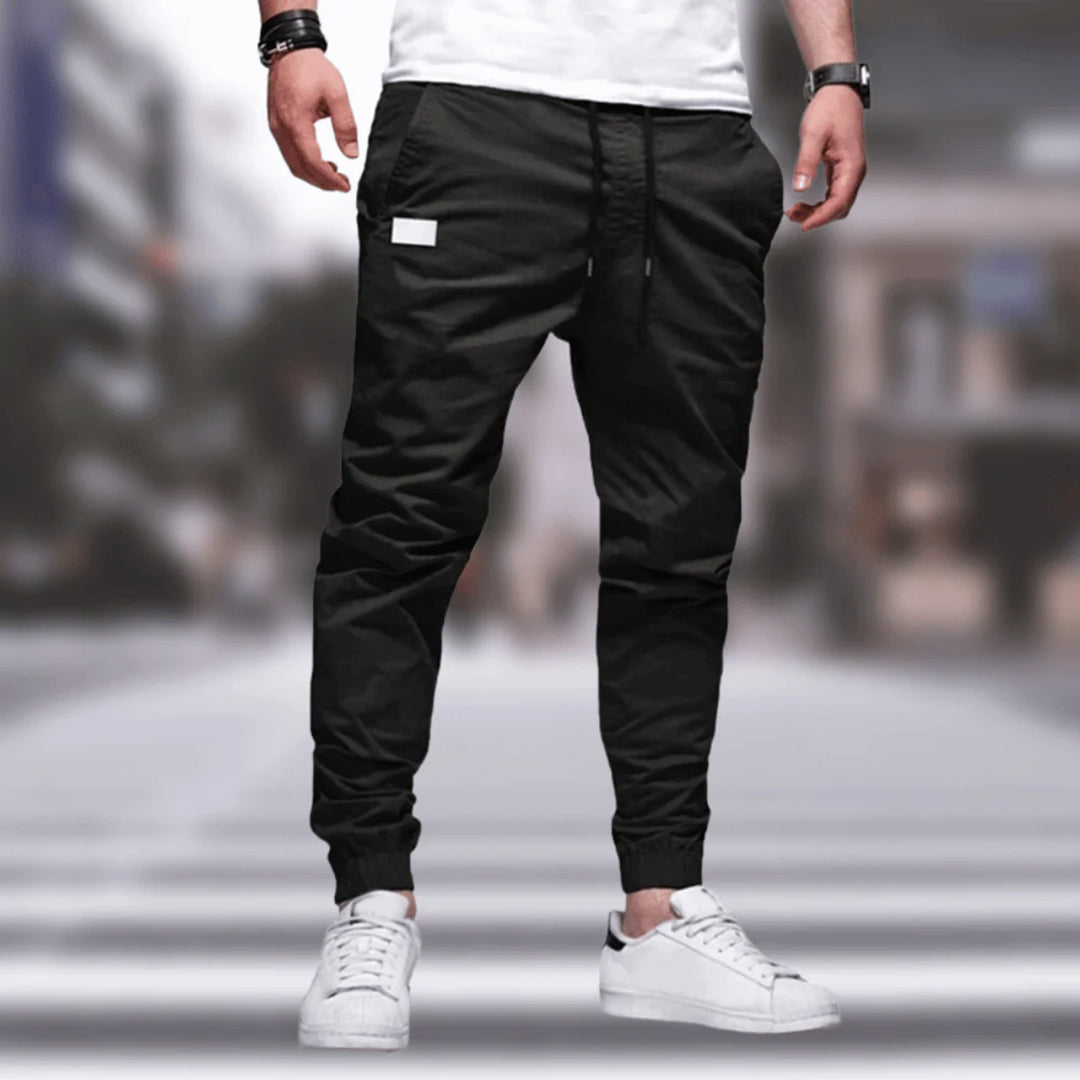 Comfortable Fit Jogger Pants with Elastic Waist