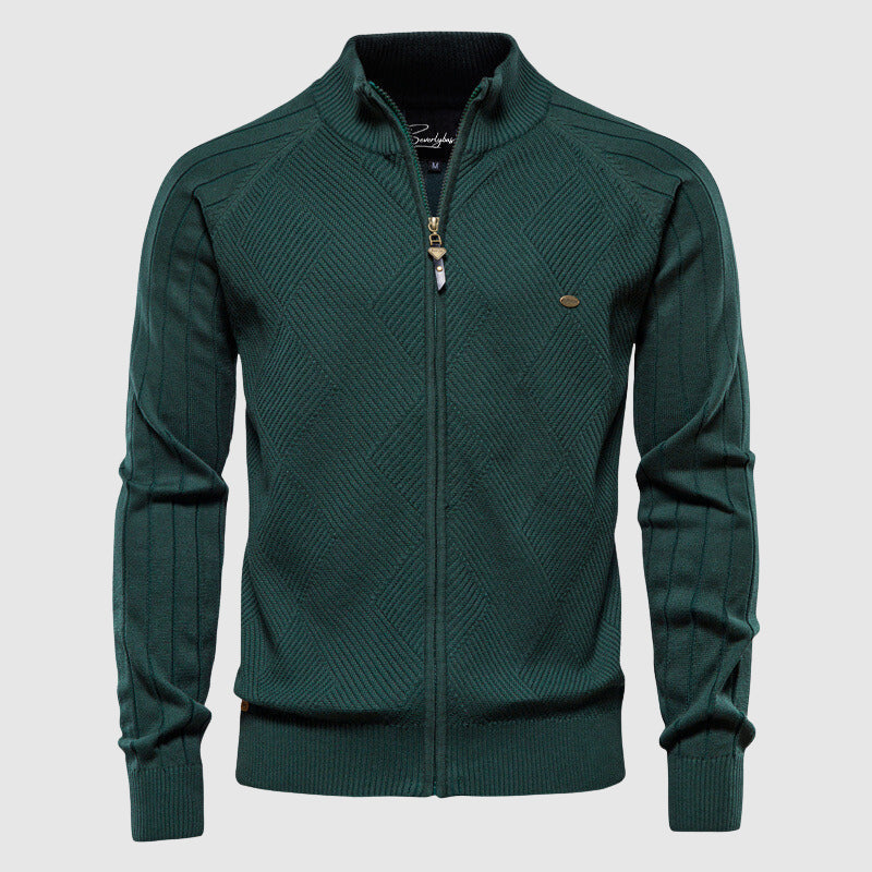 Soft Mens Classic Zip Up Sweater