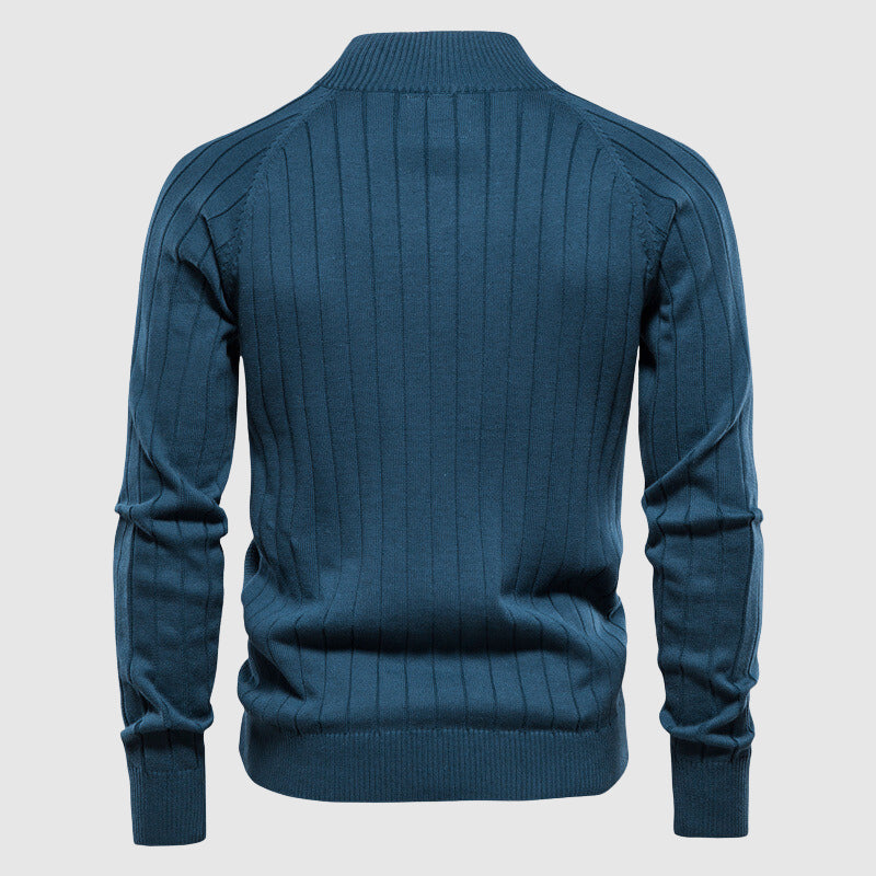Soft Mens Classic Zip Up Sweater