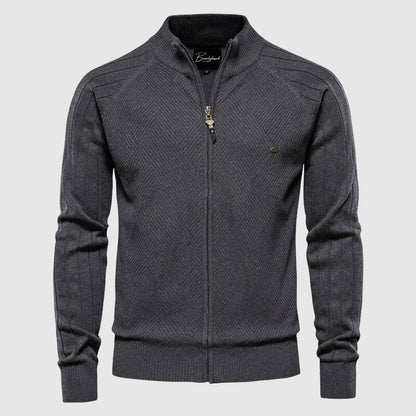 Soft Mens Classic Zip Up Sweater