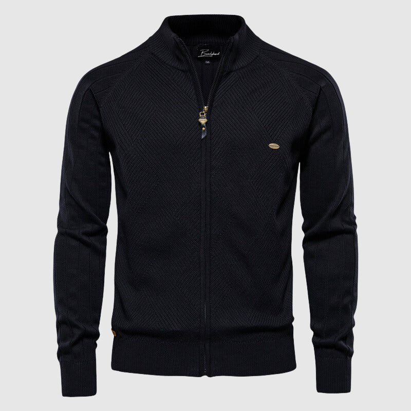 Soft Mens Classic Zip Up Sweater