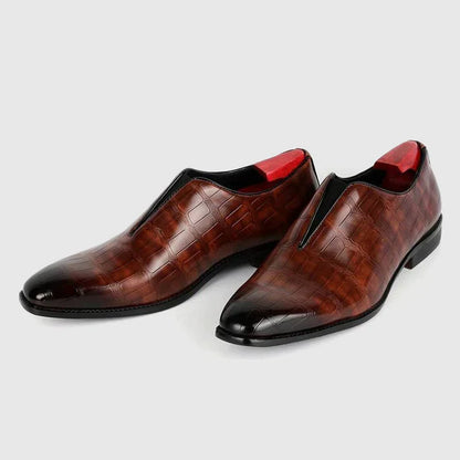 Men's Leather Slip On Dress Shoes