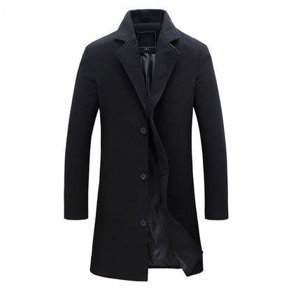 Men's Winter Trench Coat - OutfitLondon