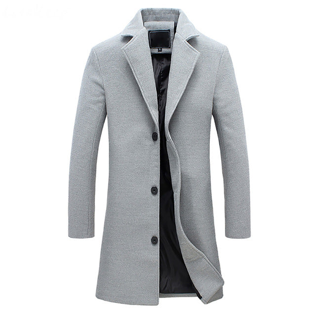 Men's Winter Trench Coat