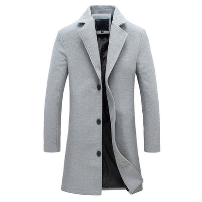 Men's Winter Trench Coat
