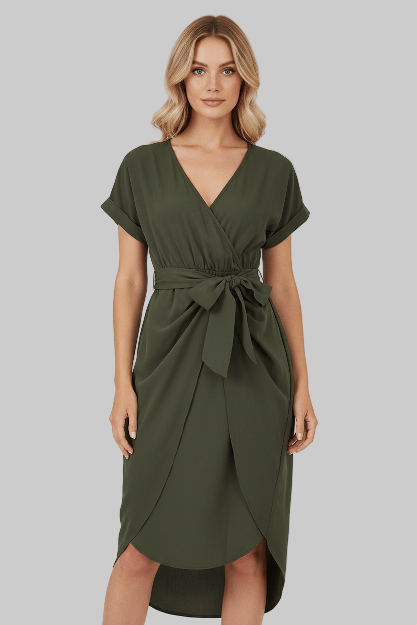 Jolena Women's Wrap Midi Dress