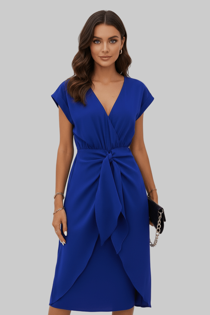 Jolena Women's Wrap Midi Dress