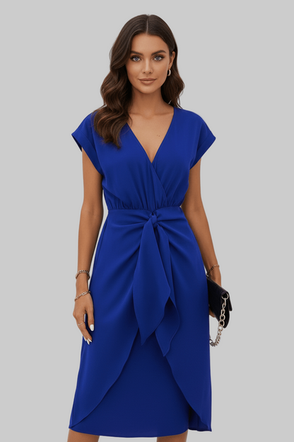 Jolena Women's Wrap Midi Dress