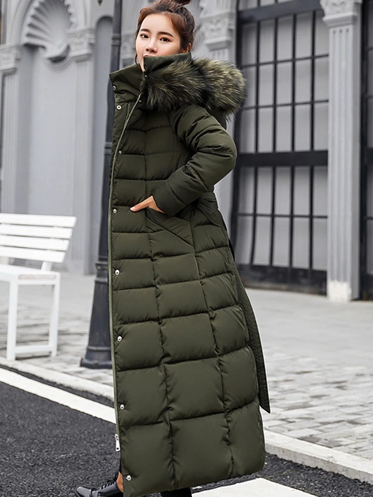 Warm Women's Down Puffer Jacket for Daily Wear